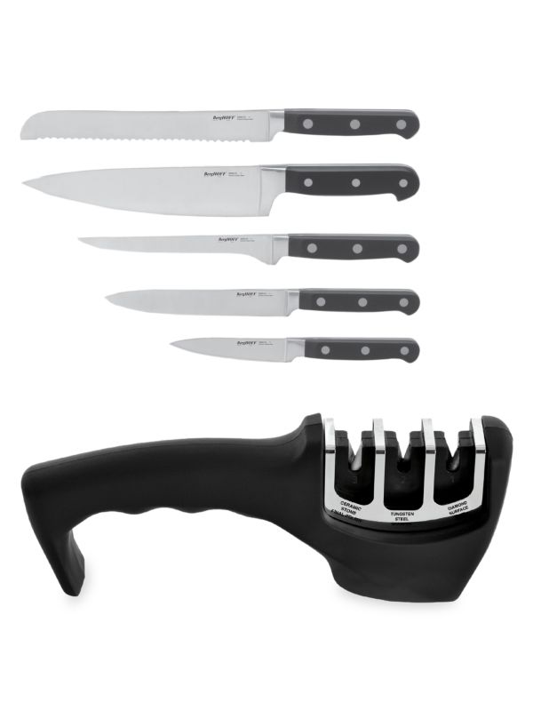 Berghoff Contempo 7-Piece German Steel Knife Block Cutlery Set